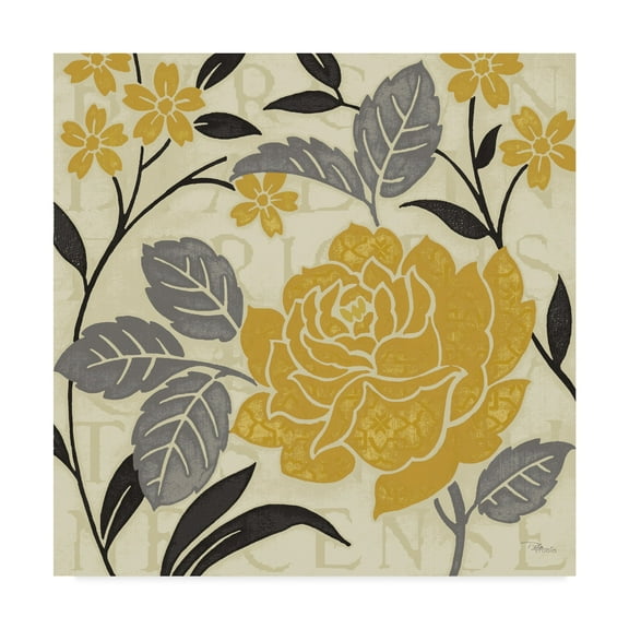 Trademark Fine Art 'Perfect Petals II Yellow' Canvas Art by Pela Studio