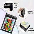 thumbnail image 6 of EASHZMFYTBF 300 Pcs Holographic Mylar Bags, 3 Size Smell Proof Bags With Clear Window Foil Pouch Bags Resealable Bags For Small Business And Food Storage, Black, 6 of 8