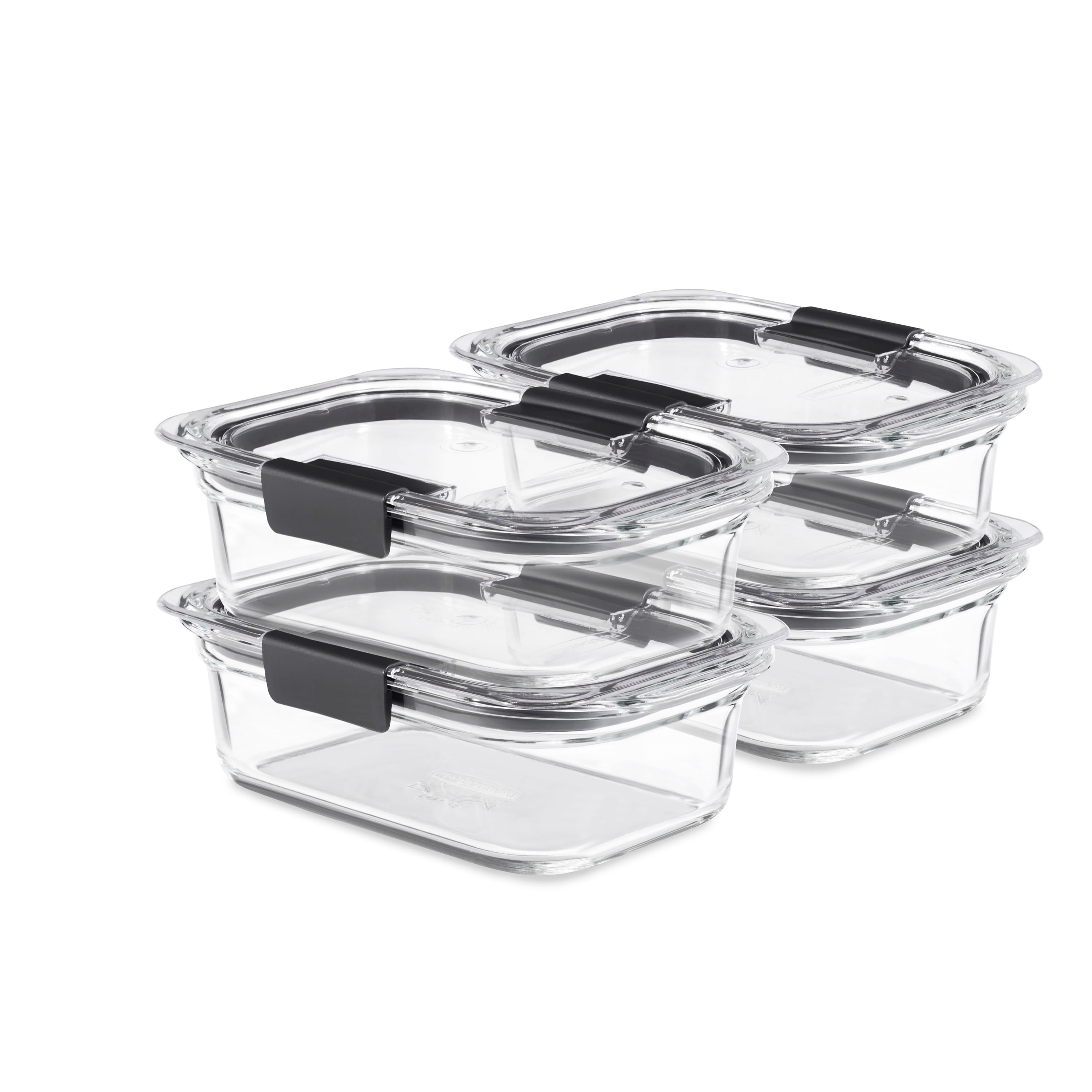 Set Rubbermaid Brilliance Leak-Proof Food Storage Containers with Airtight Lids 