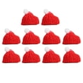 thumbnail image 1 of Conjunto de 10 mini gorros navideños, conjunto de bufanda, Material suave, gorro de muñeco de Santa, botella, gorros de punto navideños para muñecos d sombrero pequeño Yotijar Sombreros de punto, 1 of 9