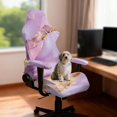 thumbnail image 2 of SCRAWLGOD Marble Print Golden Violet Pattern Gaming Chair Cover with Armrest Cover, Elastic Computer Reclining Chair Slipcover Removable Computer Chair Cover Non Slip Desk Chair Seat Protector, 2 of 7