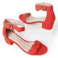 thumbnail image 3 of J. Adams Mimi Ankle Strap Kitten Heel Sandal - Women's Dress Shoes - Low Heels for Women - Formal Sandals - Wedding Shoes - Dressy Sandals for Women, 3 of 6