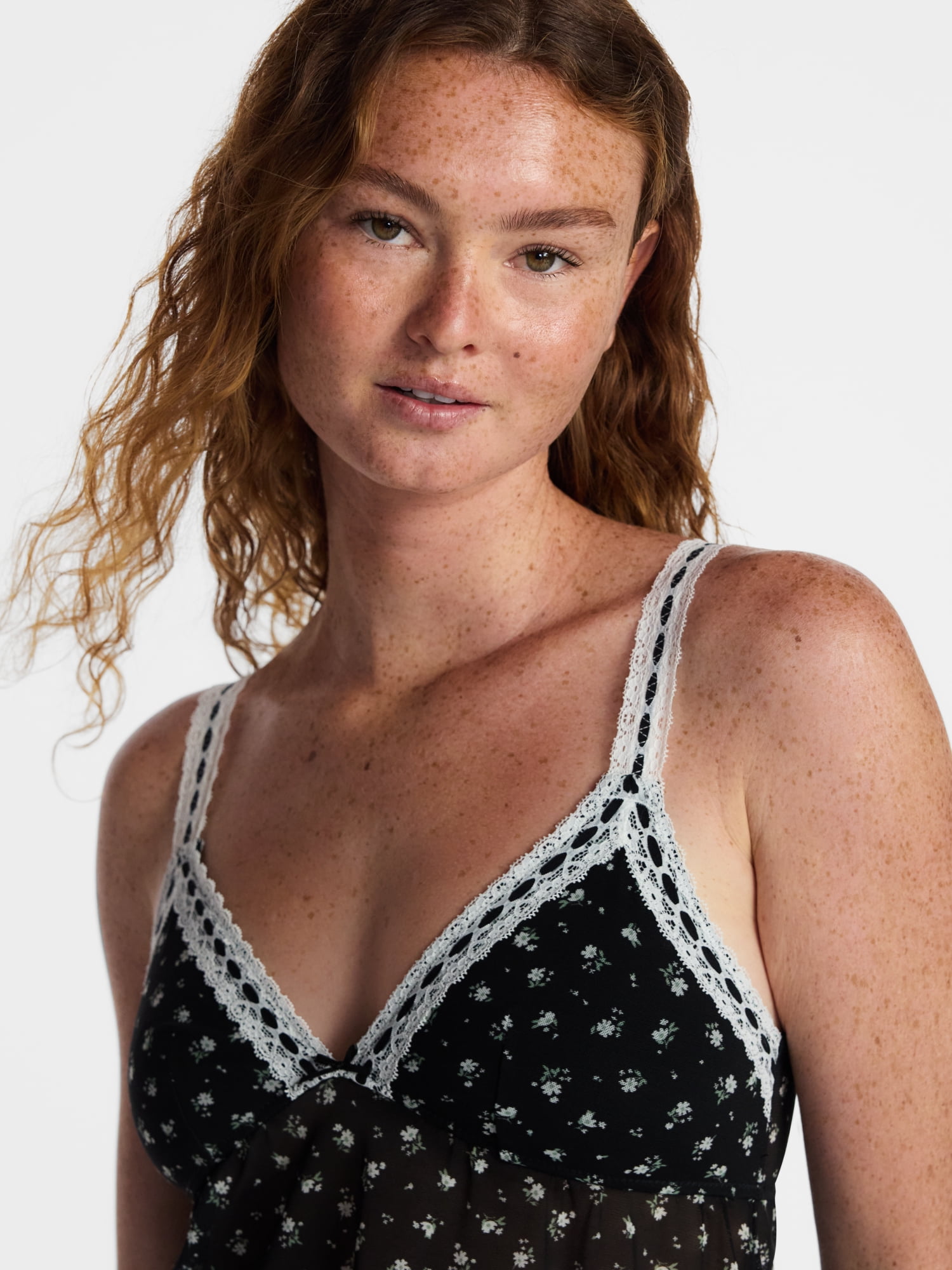 No Boundaries Beaded Lace Babydoll Dress, Women's XS-3XL
