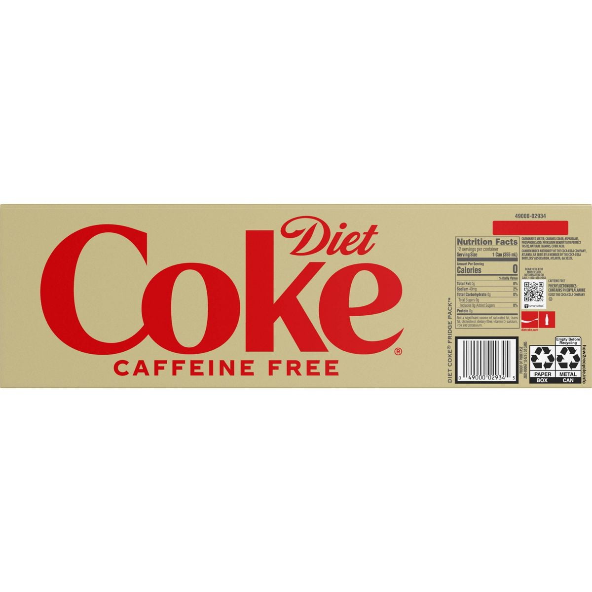2X - Diet Coke Caffeine Free Soda - 12pk/12 fl oz Cans