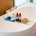 thumbnail image 1 of Home Intuition Stainless Steel Expandable Shower Bathtub Tray Over The Clawfoot Tub Bath Caddy, 1 of 5