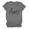 thumbnail image 1 of LUOGENLI T-shirts pour Femme pour Femmes T-shirts pour Femmes Mode Décontractée Lettre Manches Courtes Col Rond T-Shirt Haut T-shirts pour Femmes T-shirts Graphiques T-shirts Vintage Saint-Valentin Gris TG, 1 of 2