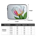 thumbnail image 2 of Transparent Tulipa Laptop Sleeve Bag Compatible With MacBook Air / Pro iPad MateBook Tablet Surface HP Lenovo Dell ASUS Acer Laptop Computer Protective Size: 17 inch, 2 of 5