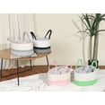 thumbnail image 5 of Unique Bargains 1 Pcs Woven Storage Basket Shelf Storage Bin with Handles for Home Black, 5 of 6