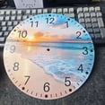 thumbnail image 2 of VOCOO 10-Inch Beach Sunset Wall Clock, Silent Non-Ticking Wooden Round Clock, Battery Operated Decorative Analog Clock for Living Room Bedroom Kitchen Bathroom, 2 of 10