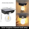 thumbnail image 1 of Solar Light Outdoor Lights Intelligent Control Sport Sensor Human Induction Wall Lamp Lighting Equipment Yard Corridor Garden Four Filaments Human Induction Bulb, 1 of 8