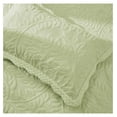 thumbnail image 4 of 100% Cotton Embroidered Quilted Pillow Shams -Standard - Green, 4 of 5