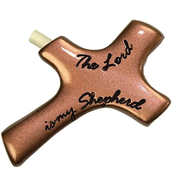 Abbey & CA “Lord is My Shepherd” Palm Cross with Personalizable Paper Scroll – Religious Keepsake Gift