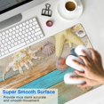 thumbnail image 4 of Sea Shell Mouse Pads Pad Mouse Waterproof Non Slip For Office Home Work Gaming Table Tables Mousepad Rubber Base Mousepad with Stitched Edges 31.5x11.8inches, 4 of 7