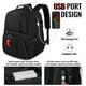 thumbnail image 3 of Mochila de viaje extragrande Yorepek, mochila para portátil de 17 pulgadas con puerto USB para adultos, hombres y mujeres, compatible con TSA, 30 litros, 3 of 7
