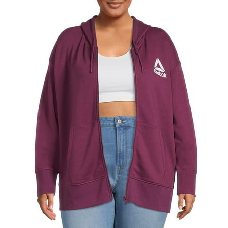 Reebok Women's Plus Size Day to Day Zip-Up Hoodie