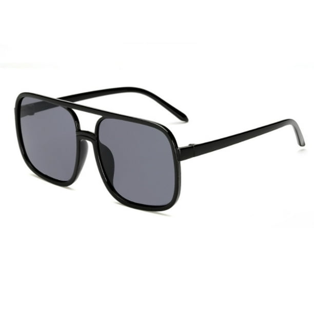 Sonducket Gafas ópticas Gafas con montura negra Protección de moda Accesorios de ropa de marco grande para protección de ojos Lentes Gris con borde negro