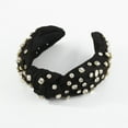 thumbnail image 4 of Clearance!Uooqdmx Headbands for Women, Rhinestone Headband Women, Knotted Headband for Women, Women Hair Accessories Ladies Girls Headwear, Bling Headbands for Women, Black One Size, 4 of 4