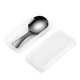 thumbnail image 1 of Cuchara corta, cucharón de sopa de acero inoxidable, cucharón de sopa for el hogar, cuchara de té redonda pequeña, cuchara de arroz for niños, cuchara de helado, 1 of 8