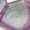 thumbnail image 4 of DJskiyers Daisy Bras for Women Button Front Closure Bra Comfortable Everyday Bralette Convenient Full Coverage Bra Plus Size Daily Bras No Underwire Bra for Seniors, 4 of 6