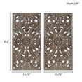 thumbnail image 6 of Madison Park Home Decor Wall Sculptures Botanical Panel Set of 2 in Bronze, 6 of 10
