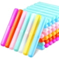 thumbnail image 2 of 60 Count Colorful Plastic Toothbrush Covers Portable Travel Protector, 2 of 6