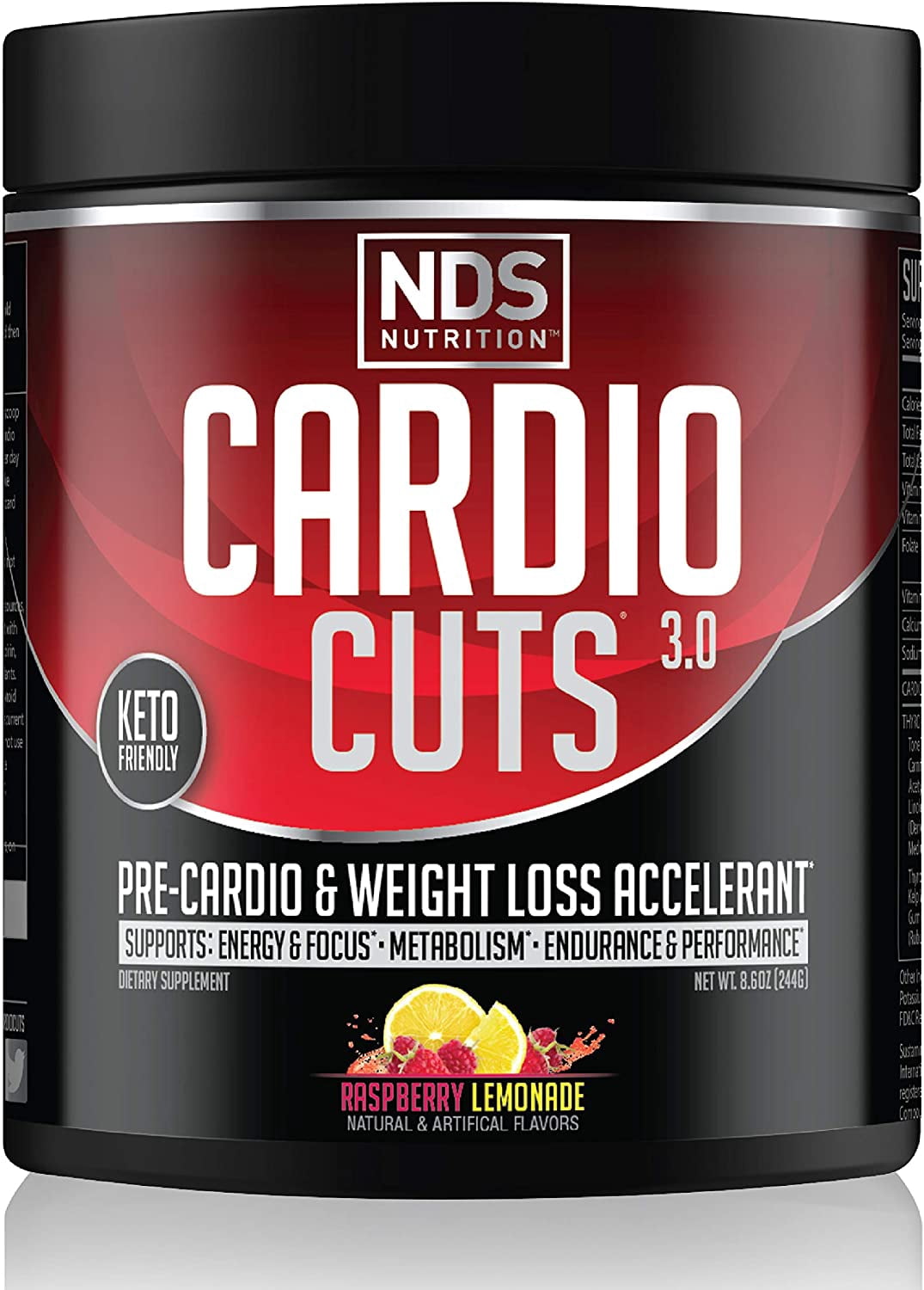 Nds Nutrition Cardio Cuts 3 0 Advanced Pre Cardio And Weight Loss Formula With L Carnitine Maximum Energy Greater Endurance Faster Recovery Increased Performance Razz Lemonade 40 Servings Walmart Com Walmart Com