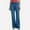 ZA-Blue, variant on Frostluinai Bootcut Jeans for Women High Waist Lounge Flare Jeans Solid Color Slim Fit Bell Bottom Denim Pants with Pocket Clearance Deal
