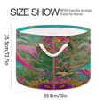 thumbnail image 2 of Round Toy Storage Basket Foldable Storage Basket for Home Decor Laundry Basket20" x 14" Flamingo Resort Style, 2 of 6