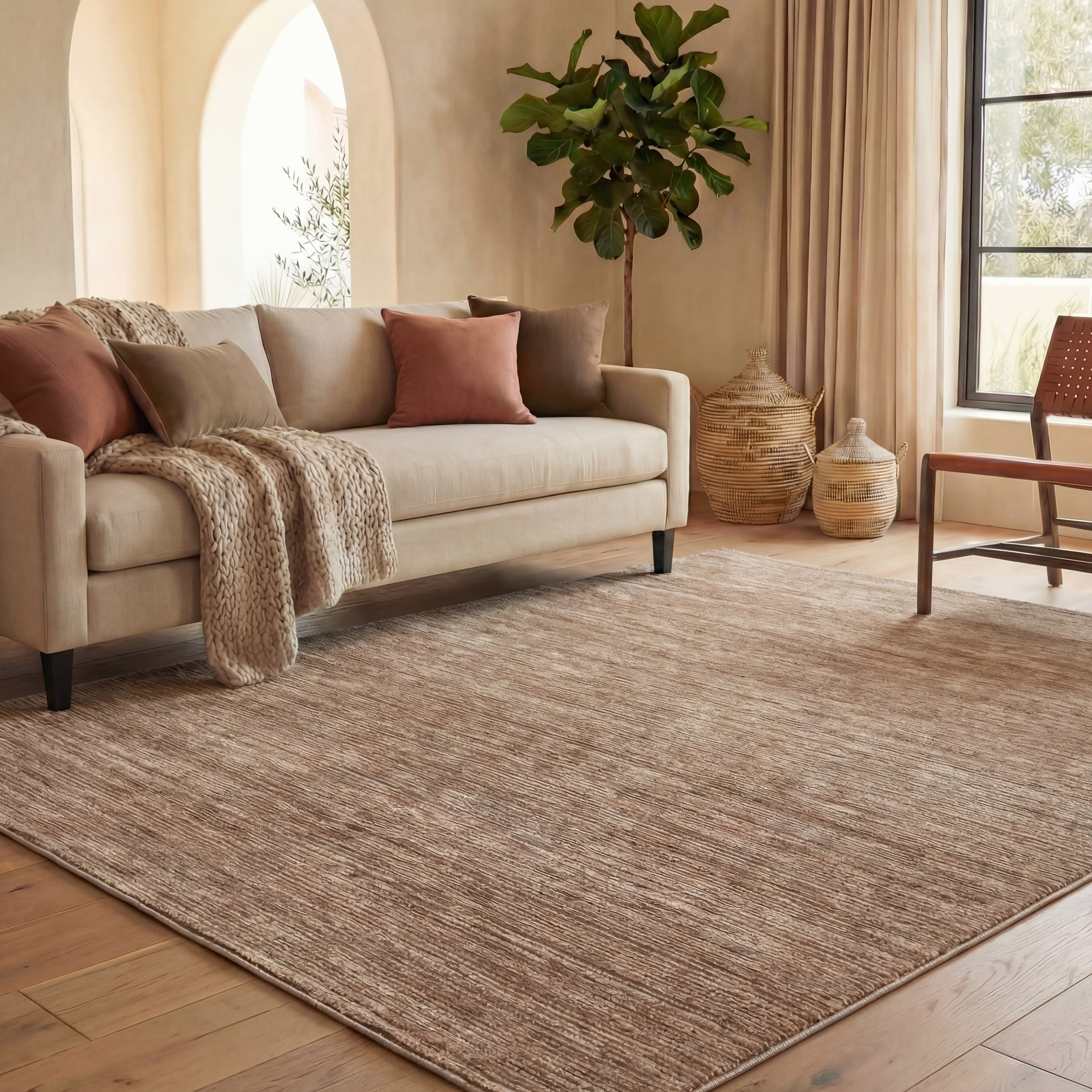 Safavieh Vision Adrasteia Distressed Area Rug, Light Brown, 6' x 8'