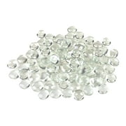 Flat Glass Marble Gems, 15-Ounce, Clear