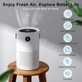 thumbnail image 4 of Air Purifier for Home - Filter, 4 Modes, Air Quality Display, LED Screen, Type C, Quiet Portable Design, 4 of 6