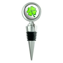 Lots of Luck Lucky Irish Four Leaf Clover Wine Bottle Stopper