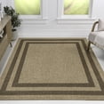 thumbnail image 3 of JONATHAN Y Frenzy Easy Jute Minimalist Boho Inset Border Natural/Brown 3 ft. x 5 ft. Indoor/Outdoor Area Rug, 3 of 7