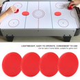 thumbnail image 5 of Emoshayoga Pieza de Hockey sobre Hielo de Aire, 4 Piezas de Discos, Piezas de Discos de Hockey sobre Hielo de plástico Rojo reemplazables para Equipos de Juego de Mesa(L（82mm）), 5 of 5