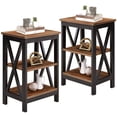 thumbnail image 3 of VECELO 3-piece Bedroom Set, Metal Bed Frame and 2 Nightstand, 3 of 7