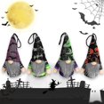 thumbnail image 4 of Colgante de Navidad, gnomos, 4 unidades/juego, decoración de sombrero de murciélago y Calavera para Acción de Gracias, otoño, casa de campo, regalo de decoración de puerta delantera, 4 of 5