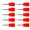 MTS 1.5X5X4X50, variant on 10Pieces High Steel Three Flutes End Mill Milling Cutter For Aluminum Professional Use Round Handle