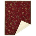 thumbnail image 2 of Ottomanson Ottohome Collection Non-Slip Rubberback Floral Leaves Design Indoor Rug, 2 of 7