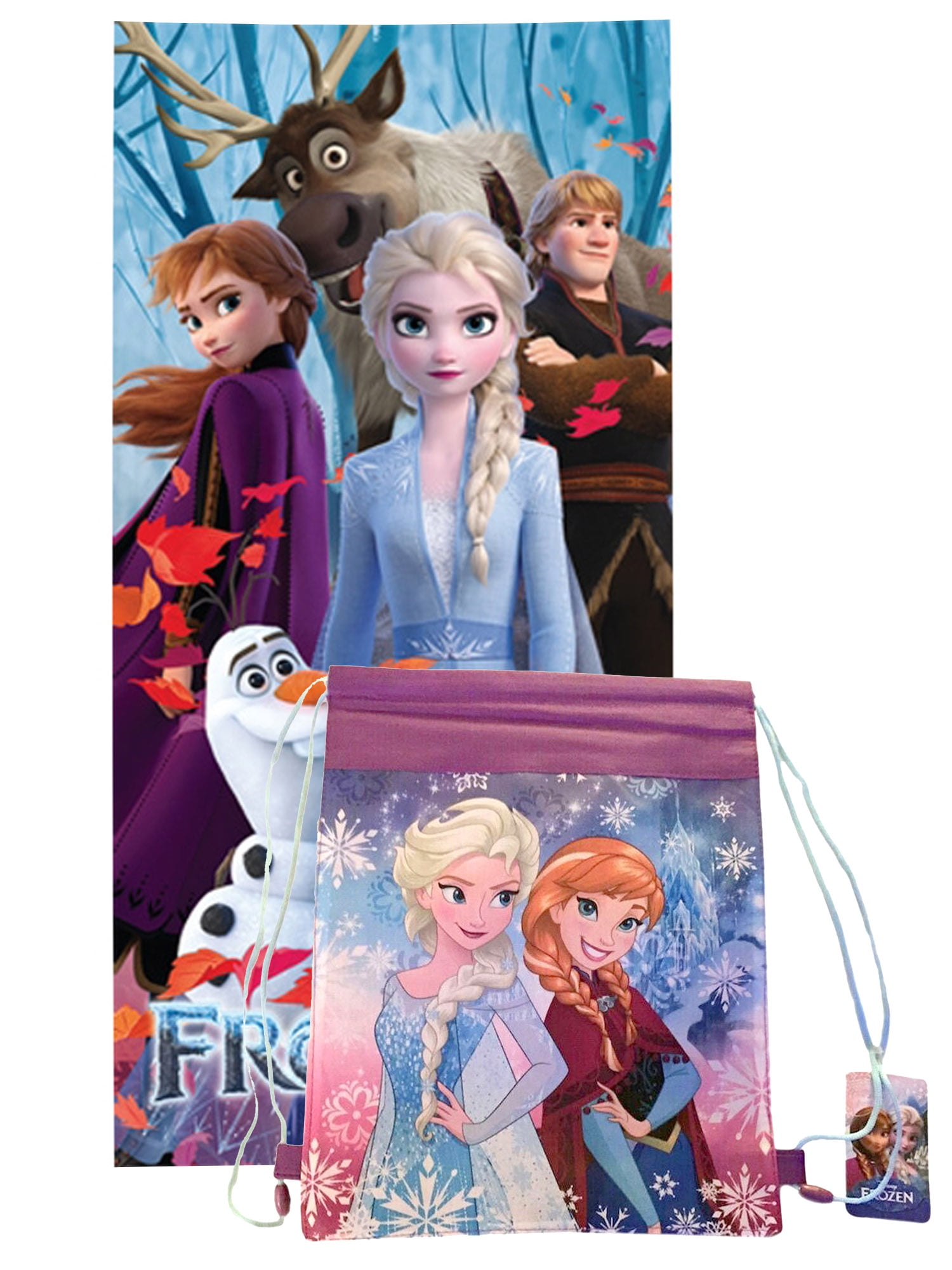Details about   Disney Frozen II Elsa Bath Towel & Scrubby Set Blue 