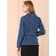 thumbnail image 5 of Chaqueta de mezclilla Allegra K Azul oscuro M, 5 of 6