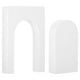 thumbnail image 1 of Juego de accesorios de fondo de fotografía de combinación de puerta Uxcell, accesorios de fotografía de espuma dura, cubo geométrico para sesión de fotos en blanco, 1 of 5