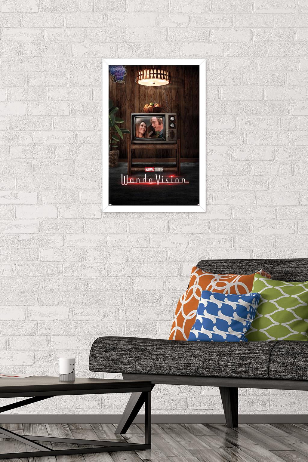 Marvel WandaVision - 70's One Sheet Wall Poster, 14.725" x 22.375", Framed