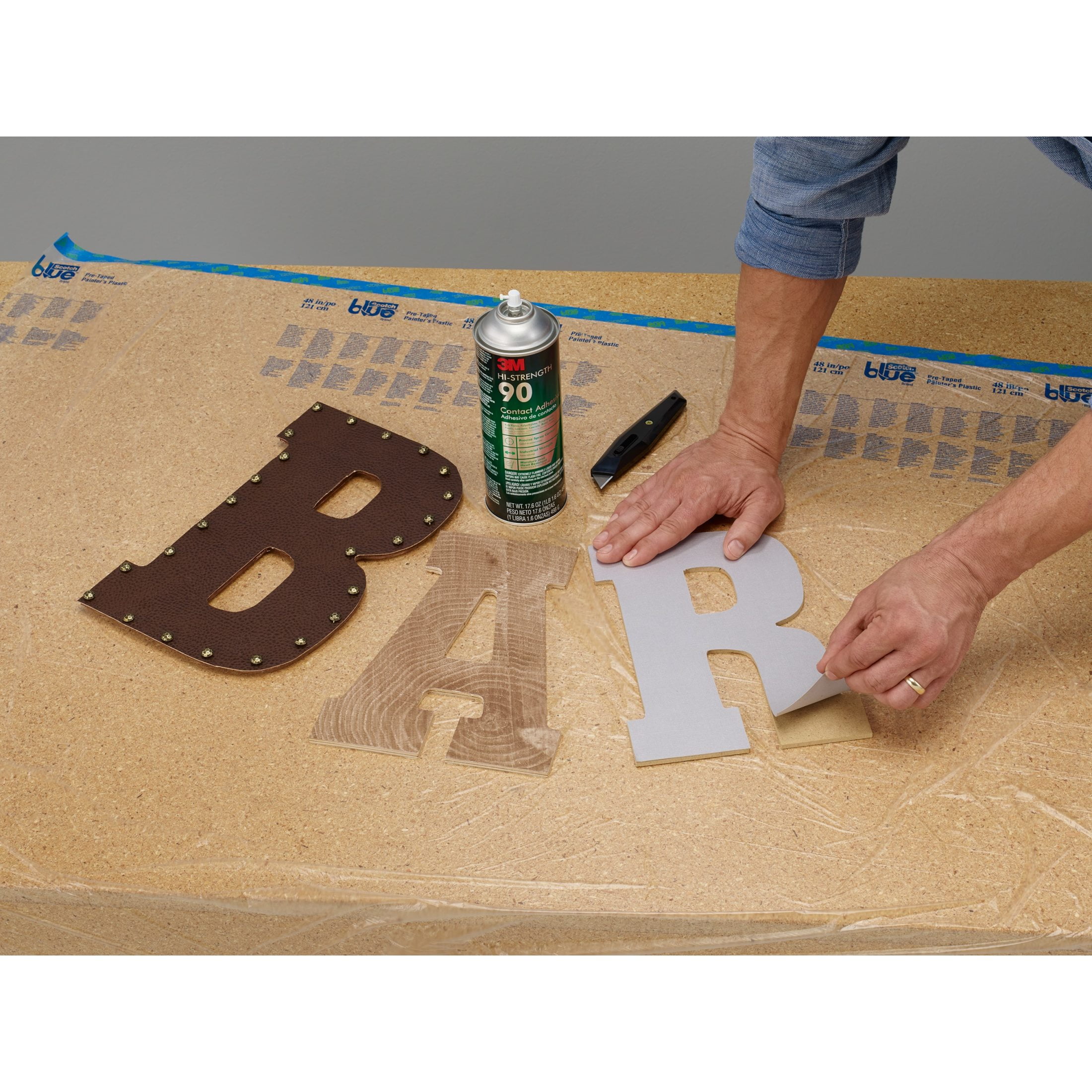 3M Hi-Strength 90 Contact Adhesive, Low VOC, 14.6 oz