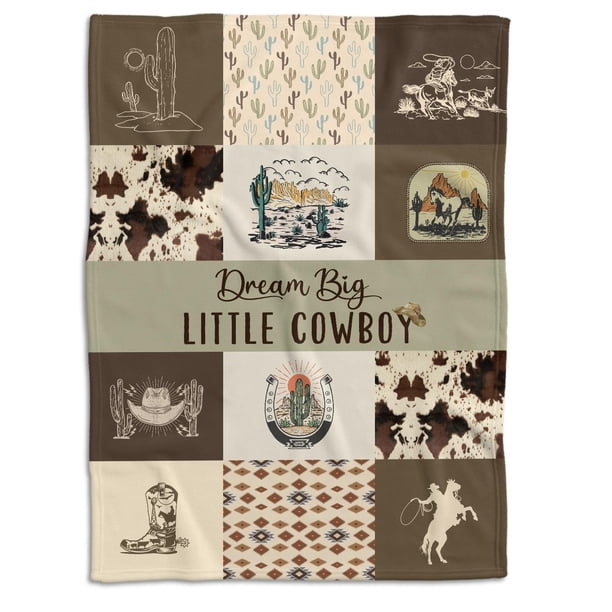 Manta locobird Western Baby 127x152 cm Suave y Ligera