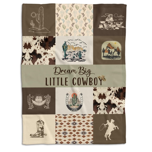 Manta locobird Western Baby 127x152 cm Suave y Ligera