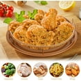 thumbnail image 6 of Air Fryer Basket for Oven, 2 Pieces Set Round 12'' Non-stick Stainless Steel Mesh Air Fryer Baking Tray Accessories Rack Roasting Grill Basket for Convection Oven Air Fryer, Dishwasher Safe, 6 of 6