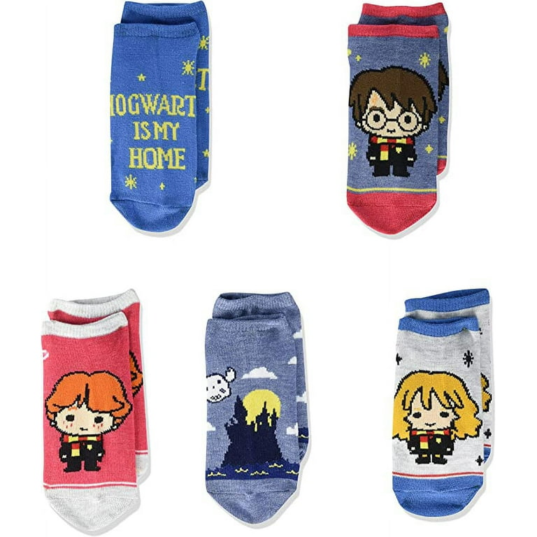 Harry Potter 5 Pack No Show Socks Baby-Girls Kids NWT sock sizes 6