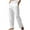 White, variant on hotojiny Mens Casual Pants Fall Fashion Side Button Beach Comfy Pants Loose Fit Summer Vacation Slacks Trousers with Pockets