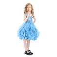 thumbnail image 4 of RUTAYY Children Girls Dress Round Neck Solid Color Sleeveless Princess Dress Classic Chic Dresses, 4 of 4