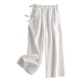 thumbnail image 5 of DHFJKG Womens High Waist Wide Leg Pants Summer Lightweight Elastic Waist Relaxed Fit Pleated Flowy Palazzo Beach Vacation Clothes Leisure Trousers, 5 of 5